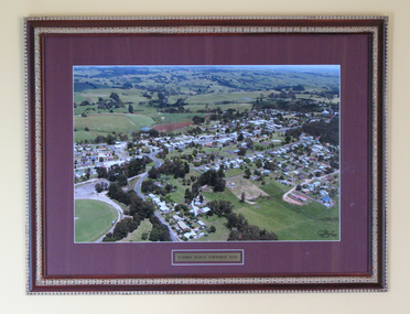 Photograph, Framed, Aerial town view of Mirboo North, 2004