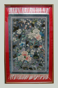 Rug, Framed, Chinese Floral Design