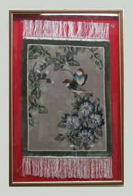 Rug, Framed, Chinese Floral Design