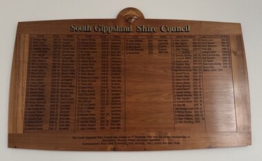 Board, Honour, SGSC Councillors 1994, 1994