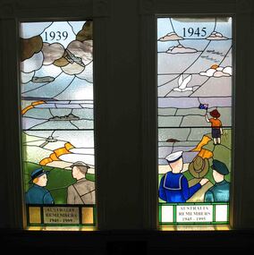 Window, Stained Glass, Australia Rembembers 1945-1995, 1995