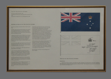 Print, Framed, Flag of the State of Victoria