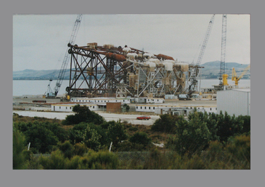 Photograph, Mounted, Rig Under Construction