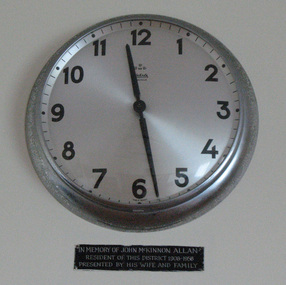 Clock & plaque