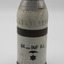 cylindrical white shell casing with silver tip