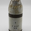 cylindrical white shell casing with silver tip