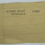 Retangle shaped card with black stamp that reads: " RETURNED SERVICE LEAGUE / RUTHERGLEN".