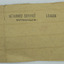 Retangle shaped card with black stamp that reads: " RETURNED SERVICE LEAGUE / RUTHERGLEN".