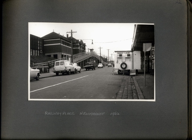 Photograph, X-ray caravan at Railway Place Newmarket - Department of Health - Tuberculosis Branch - Chest X-Ray Surveys program - Photograph Album