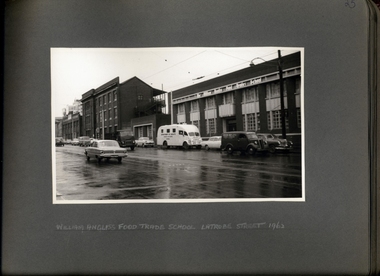 Photograph, Van Outside of the William Angliss Food Trade School La Trobe St - Department of Health - Tuberculosis Branch - Chest X-Ray Surveys program - Photograph Album