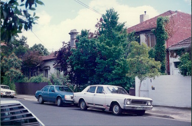 Photograph, Street Parking - Photo taken by Property Management Services / Public housing - Inner City Melbourne - Early 1980s