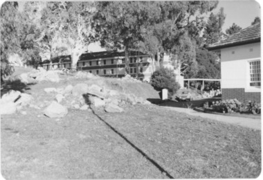 Photograph, Landscape and driveway construction at Beechworth Asylum
