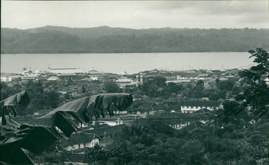 Photograph, Photo taken from the Governor Soemitro's residence in Ambon Indonesia circa 1970 to 1971 by Dr John Alan Forbes (Fairfield Infectious Diseases Hospital Superintendent) working with the "Gull Force Medical Aid programme" and Caltex Pacific Indonesia to take more medical equipment to Ambon Hospital