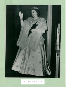 Queen Elizabeth the 2nd (II) waving - Department of Health – National Fitness Office (Sports & Recreation) – Historical Press Release Photo Collection