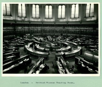 British Museum Reading Room - Department of Health – National Fitness Office (Sports & Recreation) – Historical Press Release Photo Collection