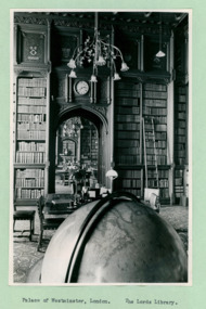 A photo of the Lords Library, The Palace of Westminster. London - Department of Health – National Fitness Office (Sports & Recreation) – Historical Press Release Photo Collection