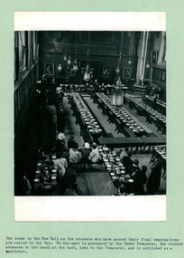 A scene in the New Hall at Oxford University where students are published as barristers - Department of Health – National Fitness Office (Sports & Recreation) – Historical Press Release Photo Collection