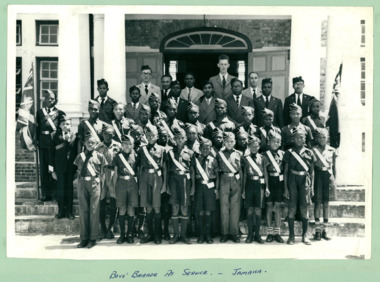 The Boys' Brigade at Service in Jamaica - Department of Health – National Fitness Office (Sports & Recreation) – Press Release Photo - Empire Youth Day & Royal Tours