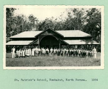 Saint Patricks School Membakut North Borneo 1954 - 1 of 2 photos - Department of Health – National Fitness Office (Sports & Recreation) – Historical Press Release Photo Collection