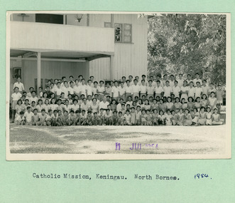Catholic Mission Keningau North Borneo on the 11th of July 1954 - 11/07/1954 - 2 of 2 photos - Department of Health – National Fitness Office (Sports & Recreation) – Historical Press Release Photo Collection
