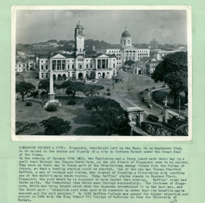 A photo of the Centre of the City of Singapore - 2 of 3 photos - Department of Health – National Fitness Office (Sports & Recreation) – Historical Press Release Photo Collection