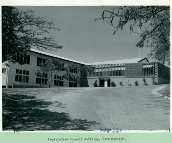 Legislative Council Building in Port Moresby, Papua New Guinea - Department of Health – National Fitness Office (Sports & Recreation) – Historical Press Release Photo Collection