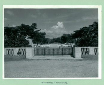The Commonwealth War Cemetery in Port Moresby, Papua New Guinea - Department of Health – National Fitness Office (Sports & Recreation) – Historical Press Release Photo Collection