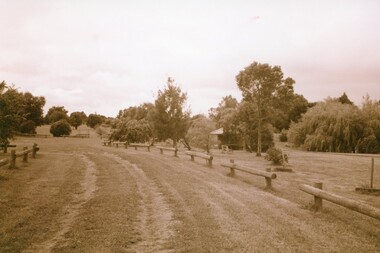 Photograph, Colanda Grounds - Road leading to Barbeque facilities - BBQ facilities could be used by families visiting there relative