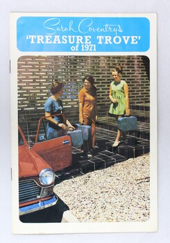 Front cover of the Sarah Coventry booklet for recruiting awards for jewellery sales in 1971.