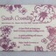 Back of a Sarah Coventry jewellery polishing cloth.