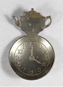 Haeusler Collection silver toned Tea Measure with clock face