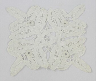 Haeusler Collection Handmade Broderie Anglaise Doily c.1920s