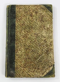 Front cover of a Wodonga Police register or diary used for recording day-to-day duties in 1855-1857.  