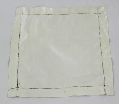 Haeusler Collection Cotton Napkin with Decorative Border c.1920s