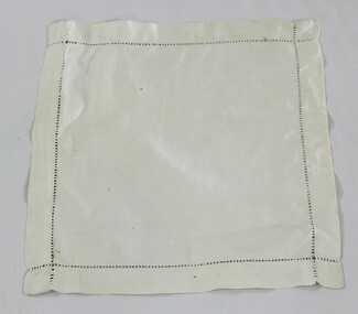 Haeusler Collection Cotton Napkin with Decorative Border c.1920s