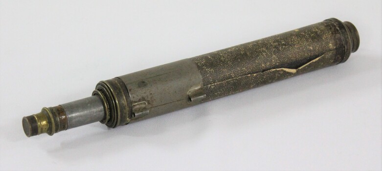 Paper covered olive green telescope c. late 1800s to early 1900s