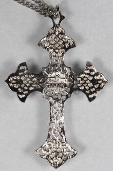 Faux Pearl Crucifix Necklace from the Sarah Coventry Jewellery Range
