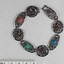 Coloured Stone Bracelet from the Sarah Coventry Jewellery Range with 5cm scale