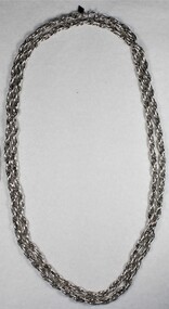 Silver toned Link Chain Necklace from the Sarah Coventry Jewellery Range c. 1970s-1980s