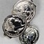 Silver toned Empereur Napoleon Scarf Ring from the Sarah Coventry Jewellery Collection c. 1970s-1980s