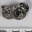 Silver toned Empereur Napoleon Scarf Ring from the Sarah Coventry Jewellery Collection c. 1970s-1980s with 5cm scale