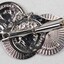 Silver toned Empereur Napoleon Scarf Ring from the Sarah Coventry Jewellery Collection c. 1970s-1980s