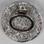 Reverse of Silver toned Floral Design Scarf Clip from the Sarah Coventry Jewellery Range c. 1970s-1980s