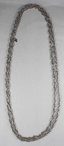 Silver toned double link Chain Necklace from the Sarah Coventry Jewellery Range c. 1970s-1980s
