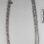 Silver toned double link Chain Necklace from the Sarah Coventry Jewellery Range c. 1970s-1980s, pictured with 5cm scale