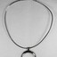 Silver toned Choker Necklace with Half Moon Pendant from the Sarah Coventry Jewellery Range c. 1970s-1980s
