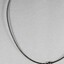 Silver toned Choker Necklace with Half Moon Pendant from the Sarah Coventry Jewellery Range c. 1970s-1980s, with 5cm scale