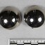 Silver toned Dome Shaped Clip on Earrings from the Sarah Coventry Jewellery Range c. 1970s-1980s, with 5cm scale