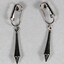 Silver toned Drop Shape Clip on Earrings from the Sarah Coventry Jewellery Range c. 1970s-1980s