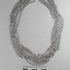 Silver toned Chain Necklace choker style from the Sarah Coventry Jewellery Range c.1970s-1980s with 5cm scale